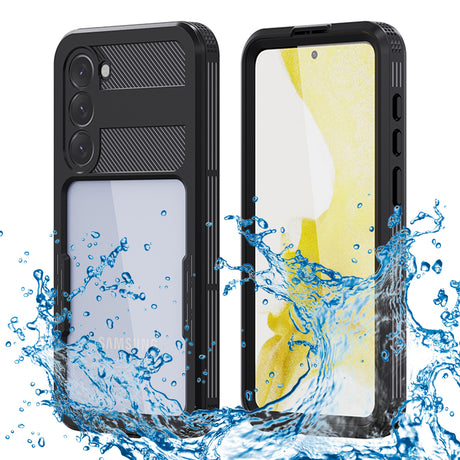 Husa de protectie ShellBox Waterproof IP68 compatibil cu Samsung Galaxy S23 Plus, Negru