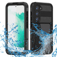 Husa de protectie ShellBox Waterproof IP68 compatibil cu Samsung Galaxy S23, Negru
