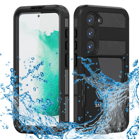 Husa de protectie ShellBox Waterproof IP68 compatibil cu Samsung Galaxy S23, Negru