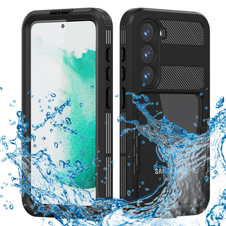 Husa de protectie ShellBox Waterproof IP68 compatibil cu Samsung Galaxy S23, Negru