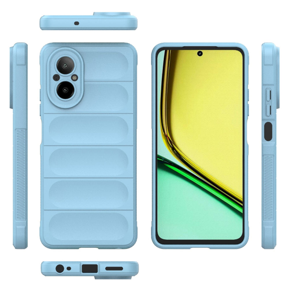 Husa de protectie Techsuit Magic Shield compatibil cu Realme C67 4G, Bleu