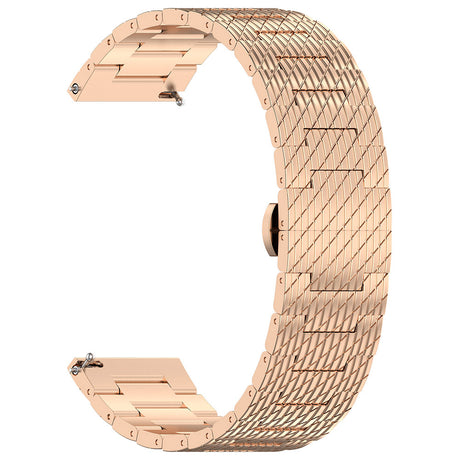 Curea smartwatch Techsuit Watchband 22mm (W052) compatibil cu Huawei Watch GT 2 (46mm)/GT 2 Pro/GT 3 Pro (46mm)/Ultimate, Xiaomi Watch S1, Rose Gold