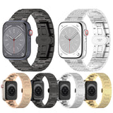 Curea smartwatch Techsuit Watchband 32mm (W052) compatibil cu Apple Watch 1/2/3/4/5/6/7/8/9/10/11/SE/SE 2/SE 3 (38/40/41/42mm), Negru