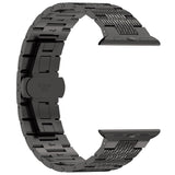 Curea smartwatch Techsuit Watchband 32mm (W052) compatibil cu Apple Watch 1/2/3/4/5/6/7/8/9/10/11/SE/SE 2/SE 3 (38/40/41/42mm), Negru