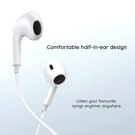 Casti Baseus Wired Earphones Encok CZ17 (A00170000213-Z1), Type-C, half-in-ear, 1.1m, 20Hz-20kHz, Moon White