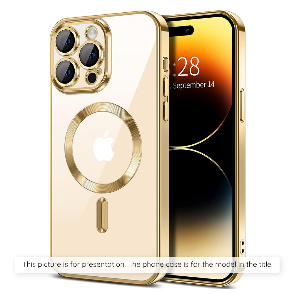 Husa de protectie Techsuit Luxury Crystal MagSafe compatibil cu Xiaomi 17T, Auriu