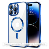 Husa de protectie Techsuit Luxury Crystal MagSafe compatibil cu Xiaomi 17T, Albastru