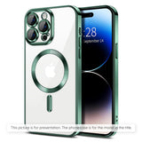 Husa de protectie Techsuit Luxury Crystal MagSafe compatibil cu Xiaomi 17T Pro, Verde inchis