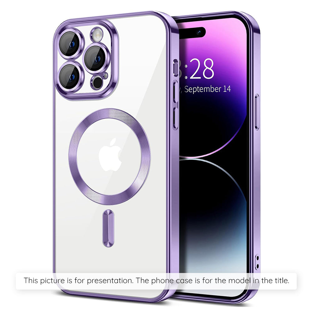 Husa de protectie Techsuit Luxury Crystal MagSafe compatibil cu Xiaomi 17T, Mov