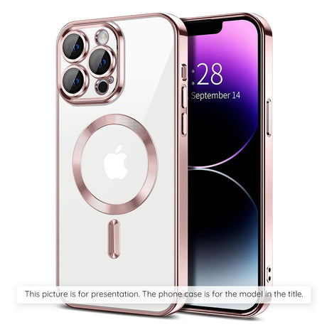 Techsuit Luxury Crystal MagSafe husă roz pentru Xiaomi 17T