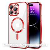 Husa de protectie Techsuit Luxury Crystal MagSafe compatibil cu Xiaomi 17T Pro, Roșu