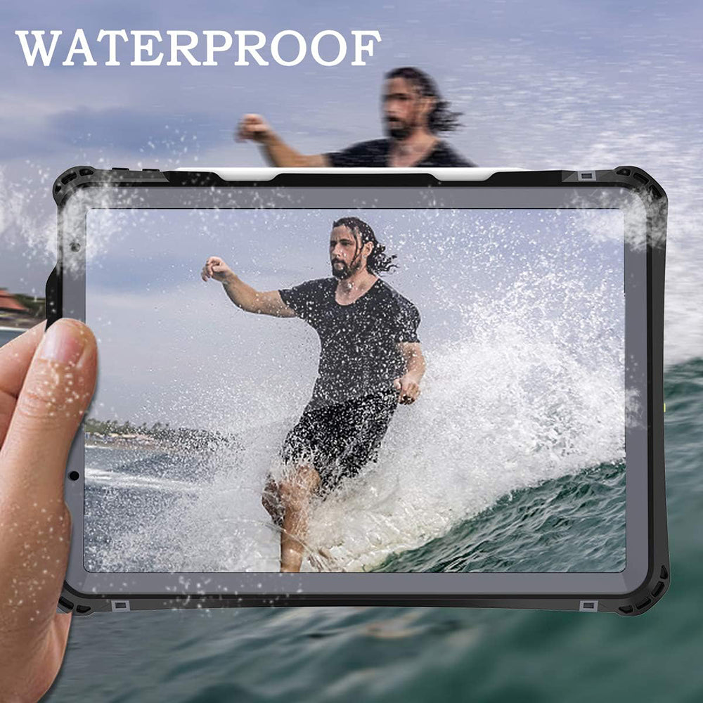 Husa de protectie tableta ShellBox Waterproof IP68 compatibil cu iPad Air 4 (2020) / Air 5 (2022), Negru