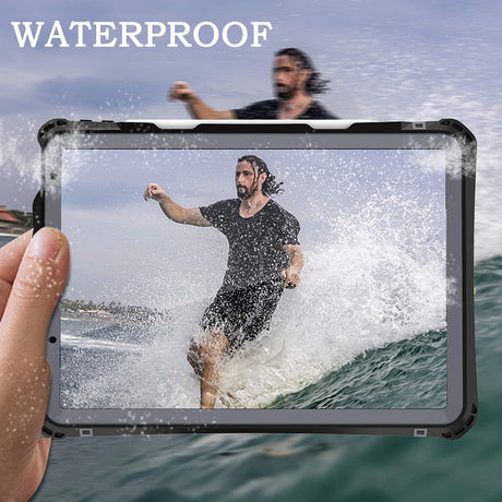 Husa de protectie tableta ShellBox Waterproof IP68 compatibil cu iPad Air 4 (2020) / Air 5 (2022), Negru