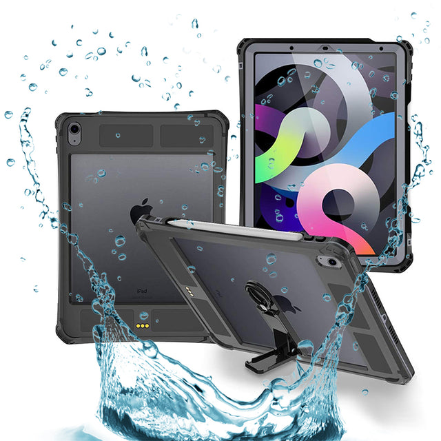 Husa de protectie tableta ShellBox Waterproof IP68 compatibil cu iPad Air 4 (2020) / Air 5 (2022), Negru