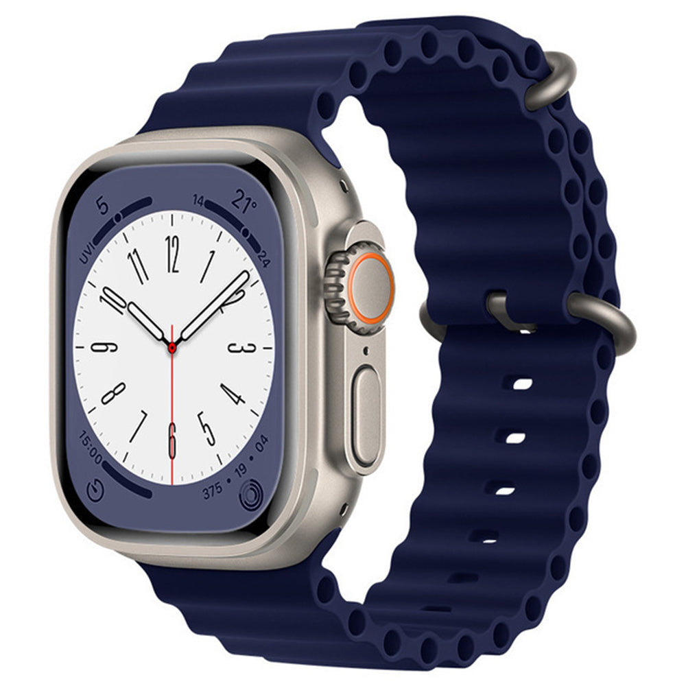 Curea smartwatch Techsuit compatibil cu Apple Watch 1 / 2 / 3, Albastru