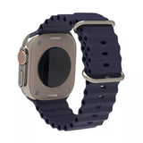 Curea smartwatch Techsuit compatibil cu Apple Watch 1 / 2 / 3, Albastru