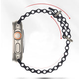 Curea smartwatch Techsuit compatibil cu Apple Watch 1 / 2 / 3, Albastru