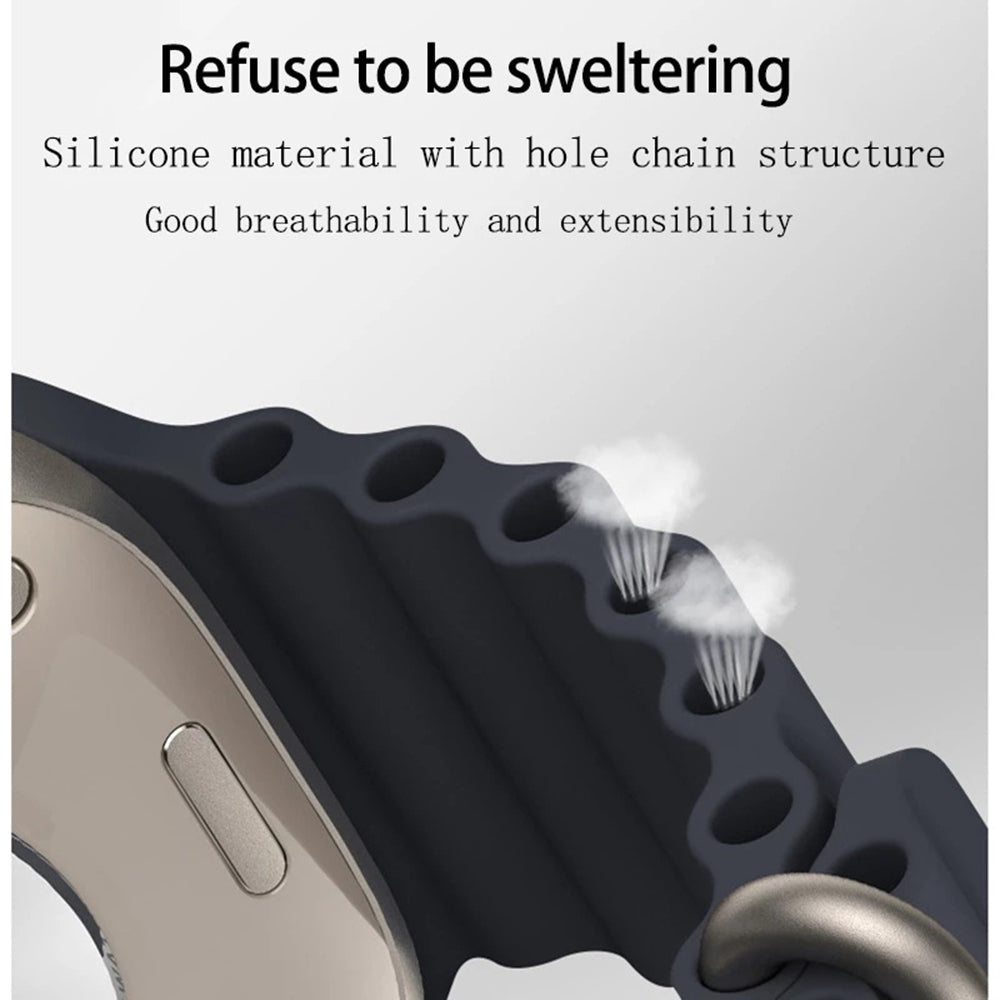 Curea smartwatch Techsuit compatibil cu Apple Watch 1 / 2 / 3, Albastru