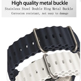 Curea smartwatch Techsuit compatibil cu Apple Watch 1 / 2 / 3, Albastru