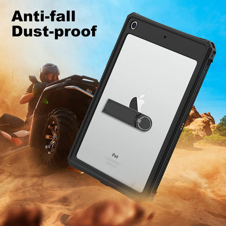 Husa de protectie tableta ShellBox Waterproof IP68 compatibil cu iPad 10.2" (2019 / 2020 / 2021), Negru