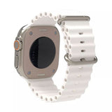 Curea smartwatch Techsuit Watchband (W038) compatibil cu Apple Watch 1/2/3/4/5/6/7/8/9/10/11/SE/SE 2/SE 3/Ultra/2/3 (42/44/45/46/49mm), Alb
