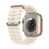 Curea smartwatch Techsuit Watchband (W038) compatibil cu Apple Watch 1/2/3/4/5/6/7/8/9/10/11/SE/SE 2/SE 3/Ultra/2/3 (42/44/45/46/49mm), Alb
