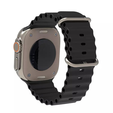 Curea smartwatch Techsuit Watchband (W038) compatibil cu Apple Watch 1/2/3/4/5/6/7/8/9/10/11/SE/SE 2/SE 3 (38/40/41/42mm), Negru