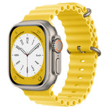 Curea pentru Apple Watch 1/2/3/4/5/6/7/8/9/10/11/12/SE/SE 2/SE 3 (38/40/41/42mm) - Techsuit Watchband (W038) - Yellow
