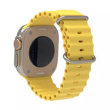 Curea pentru Apple Watch 1/2/3/4/5/6/7/8/9/10/11/12/SE/SE 2/SE 3 (38/40/41/42mm) - Techsuit Watchband (W038) - Yellow