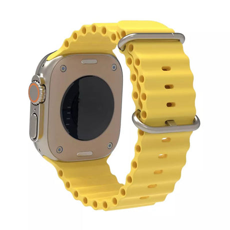 Curea pentru Apple Watch 1/2/3/4/5/6/7/8/9/10/11/12/SE/SE 2/SE 3 (38/40/41/42mm) - Techsuit Watchband (W038) - Yellow
