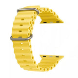Curea pentru Apple Watch 1/2/3/4/5/6/7/8/9/10/11/12/SE/SE 2/SE 3 (38/40/41/42mm) - Techsuit Watchband (W038) - Yellow