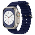 Curea smartwatch Techsuit Watchband (W038) compatibil cu Apple Watch 1/2/3/4/5/6/7/8/9/10/11/SE/SE 2/SE 3 (38/40/41/42mm), Albastru Inchis