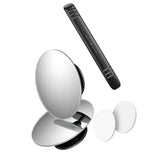 Gadget Baseus (set de 2) Blind Spot Car Mirror (ACMDJ-01), Full Vision, 360° Adjustable, Round Form with 3M Adhesive, Negru