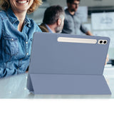 Husa de protectie tableta Techsuit Flex Trifold (with Pencil Holder) compatibil cu Samsung Galaxy Tab S9 FE Plus, Mov