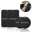 Suport Techsuit (set de 4) Metal Plate (MP04), with Matte Cover Paint, Multipurpose Use, with Strong 3M Adhesive, Negru