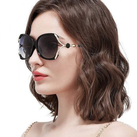 Techsuit Sunglasses Polarized (1722), for Women with UV Protection, PC, Albastru / Gray