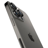 Folie de protectie Spigen (set de 2) Optik.tR EZ Fit Pro Camera Glass (AGL05205)- iPhone 14 Pro/Max/15 Pro/Max/16 Pro/Max/17 Pro/Max compatibil cu Black