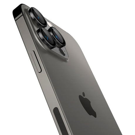 Folie de protectie Spigen (set de 2) Optik.tR EZ Fit Pro Camera Glass (AGL05205)- iPhone 14 Pro/Max/15 Pro/Max/16 Pro/Max/17 Pro/Max compatibil cu Black