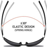 Ochelari de soare Techsuit Sunglasses Polarized (559) negru, pentru bărbați
