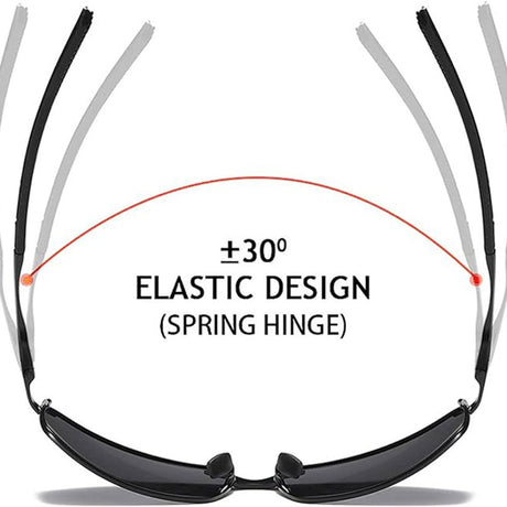 Ochelari de soare Techsuit Sunglasses Polarized (559) negru, pentru bărbați