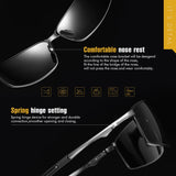 Ochelari de soare Techsuit Sunglasses Polarized (559) negru, pentru bărbați