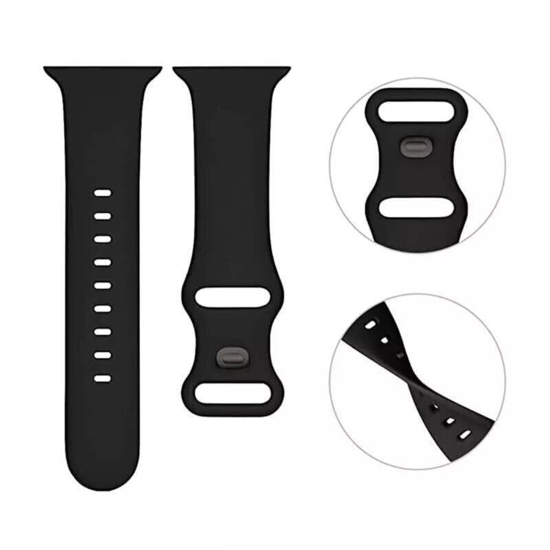 Curea smartwatch Techsuit Watchband (W031) compatibil cu Apple Watch 1/2/3/4/5/6/7/8/9/10/11/SE/SE 2/SE 3/Ultra/2/3 (42/44/45/46/49mm), Mov Inchis