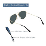 Ochelari de Soare Unisex - Techsuit (3025) - Gold / Green