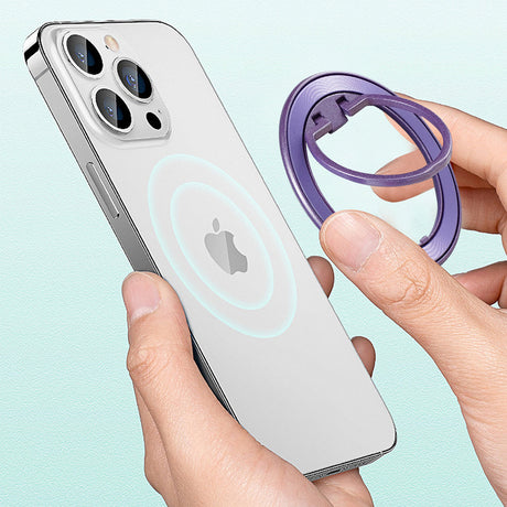 Suport Techsuit MagSafe Phone Ring (MPR2), Round Shape, Aluminium Alloy, Portocaliu