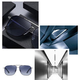 Techsuit Sunglasses Polarized (8538), for Men, with UV Protection, Metal, Gun Color / Maro