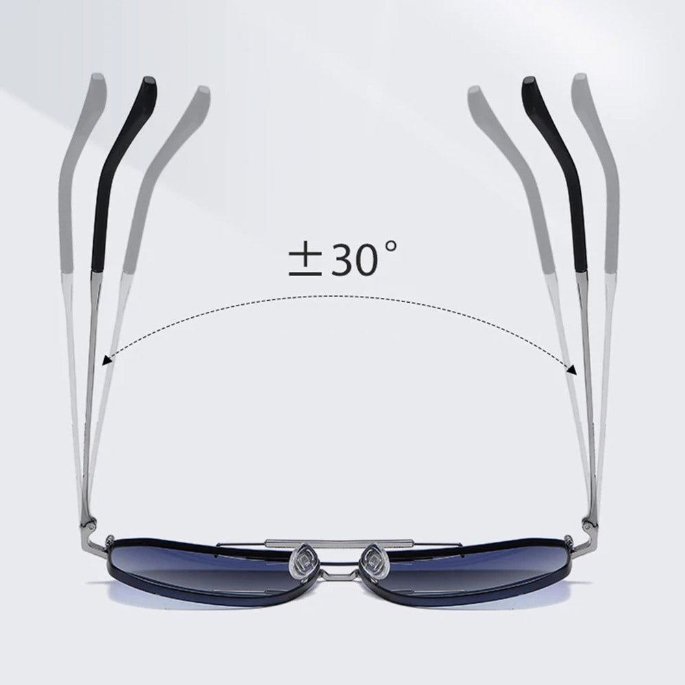 Techsuit Sunglasses Polarized (8538), for Men, with UV Protection, Metal, Gun Color / Maro