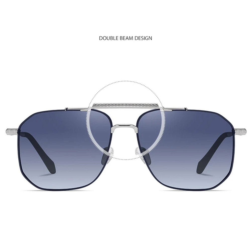 Techsuit Sunglasses Polarized (8538), for Men, with UV Protection, Metal, Gun Color / Maro