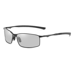Techsuit Sunglasses Polarized (559), for Men, with UV Protection and Metal Frame, Rectangular, Negru / Photochromic