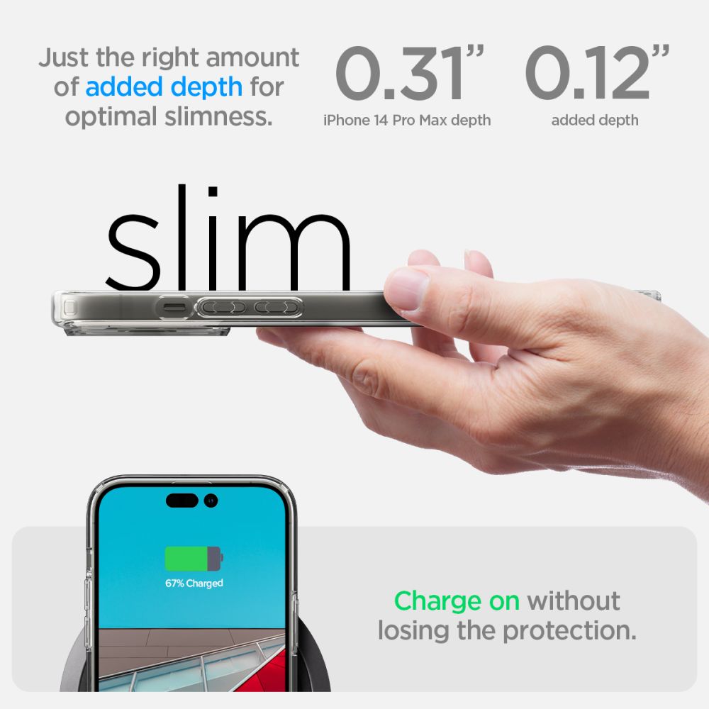 Husa de protectie Spigen Ultra Hybrid (ACS04816) compatibil cu iPhone 14 Pro Max, Transparent