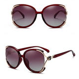 Techsuit Sunglasses Polarized (1384), for Women with UV Protection, PC, Rosu